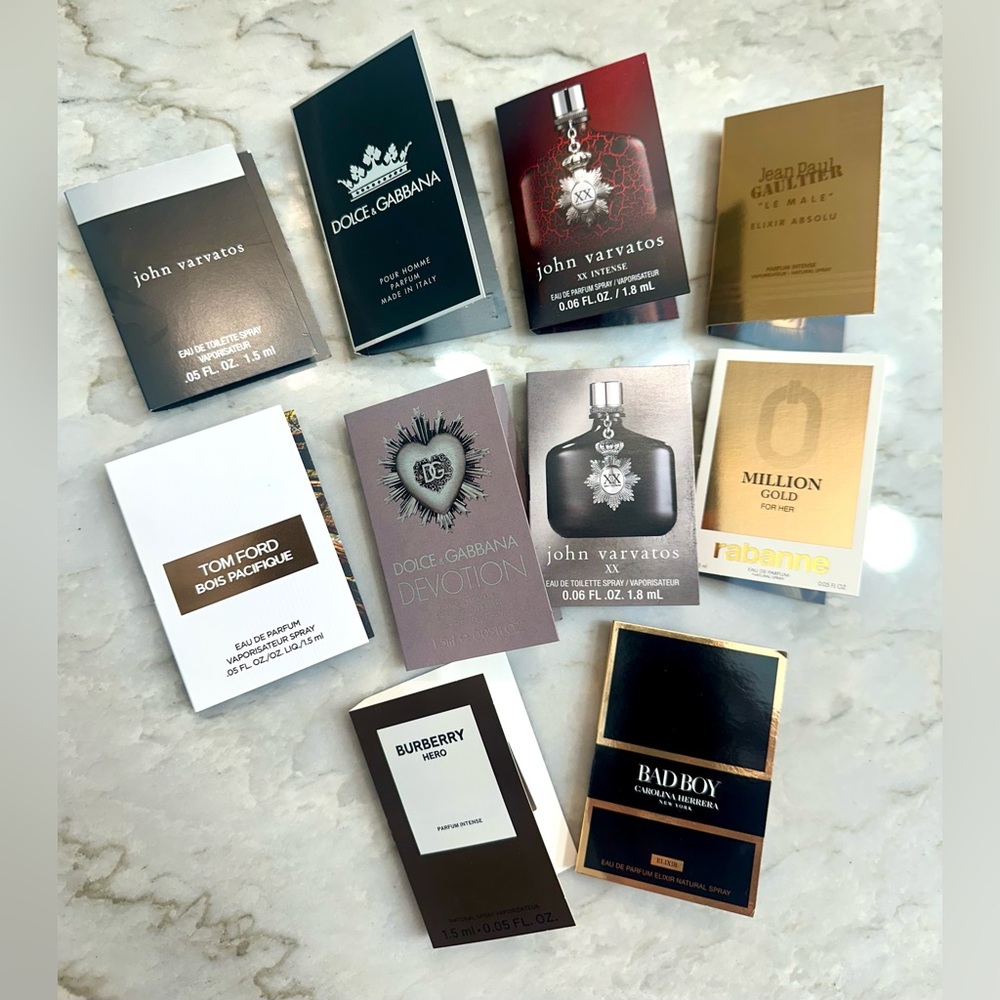 Men’s cologne samples